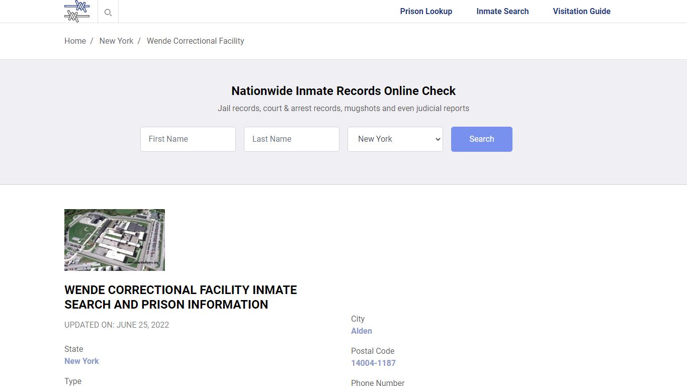 Wende Correctional Facility Inmate Search, Visitation ...