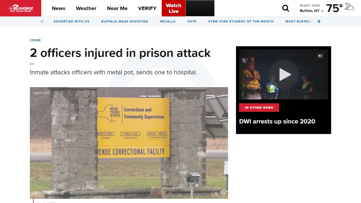 2 officers injured in prison attack | wgrz.com